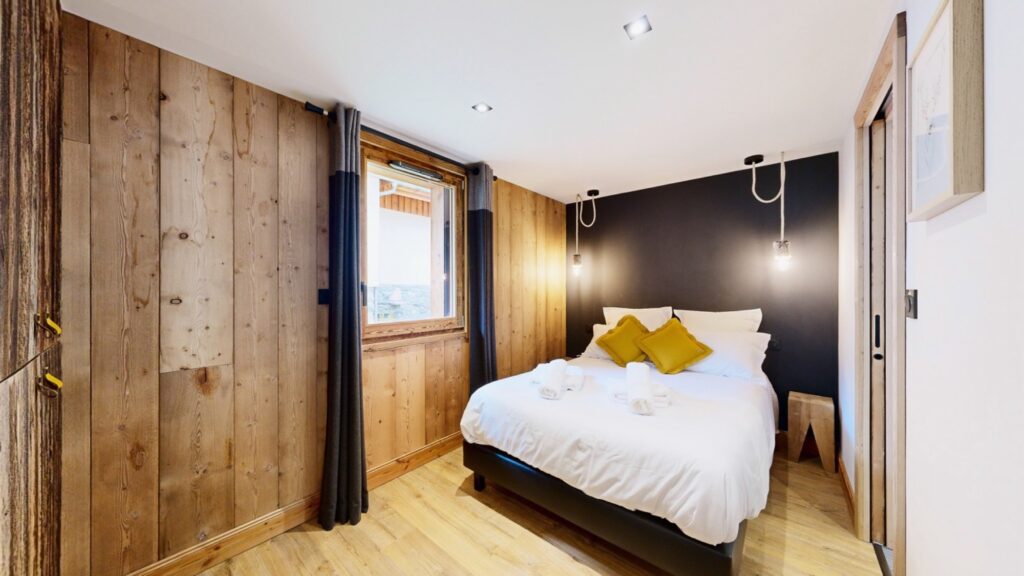 Chambre double de l’appartement Everest