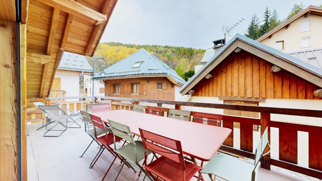 La terrasse de 20 m² de l’appartement Everest