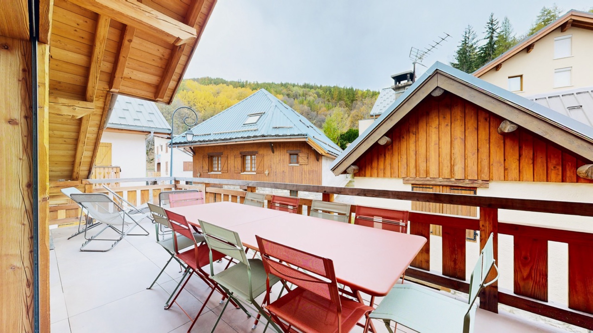 La terrasse de 20 m² de l’appartement Everest